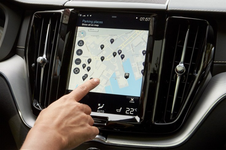 Park and Pay application in the Volvo XC60